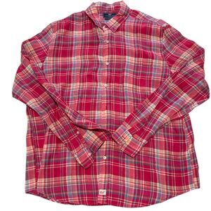 Vineyard Vines Men's Murray Slim Fit Button Down Shirt size XL 100% linen